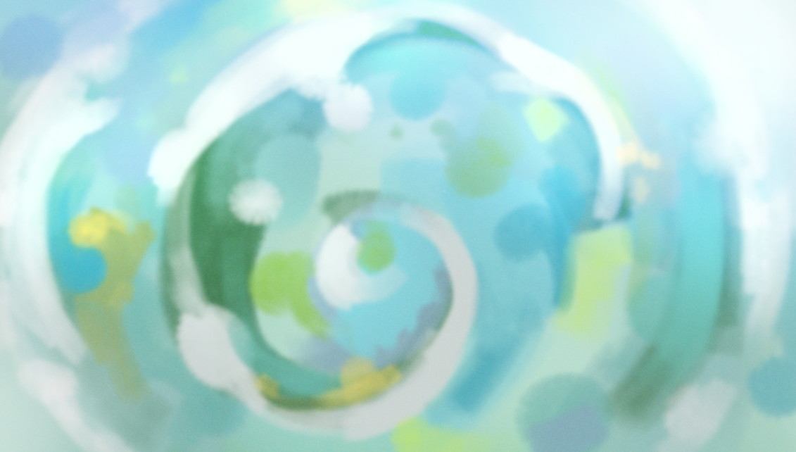 Yuetu — soft-focus swirl motif