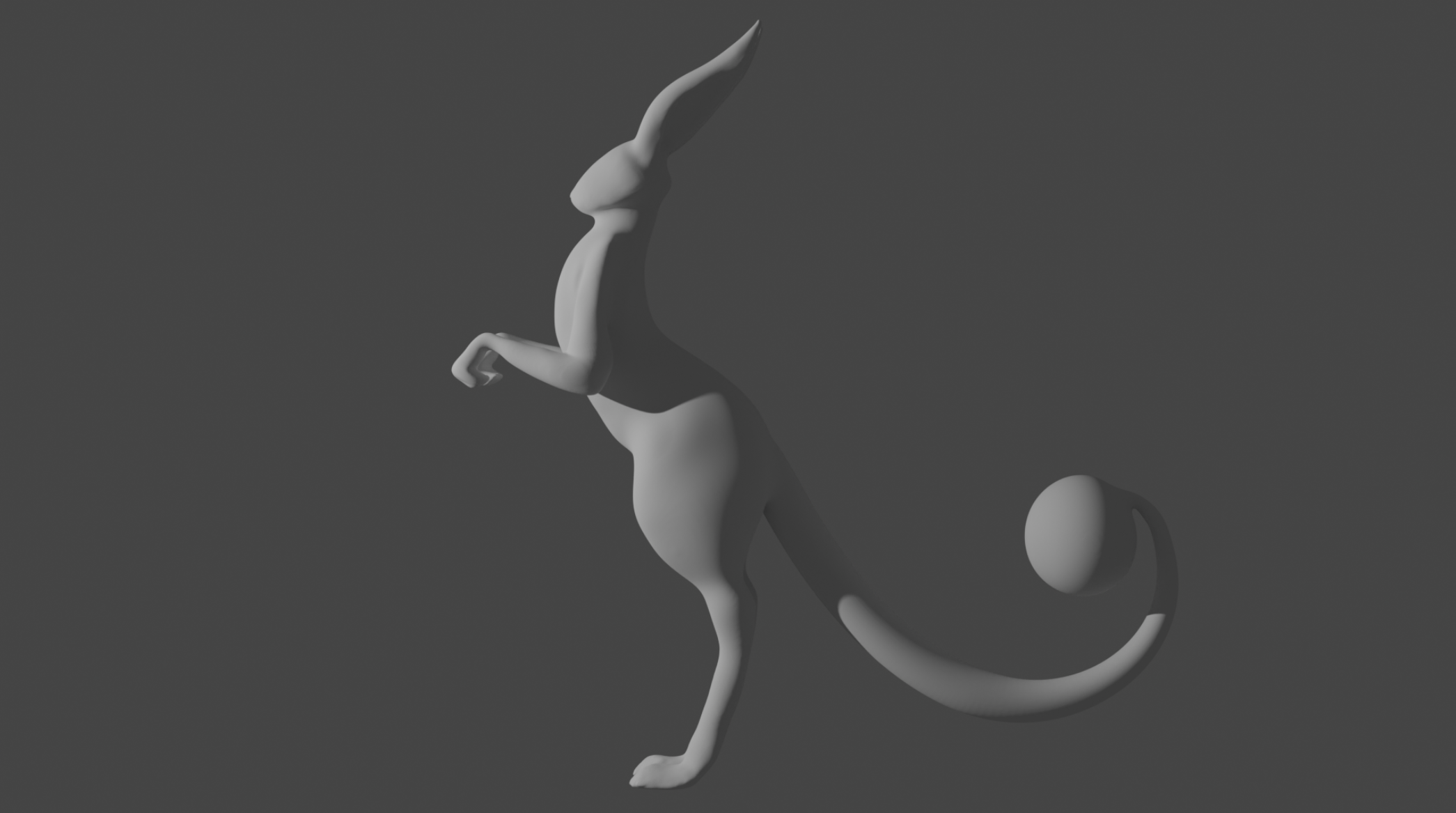 3D model turnaround, front