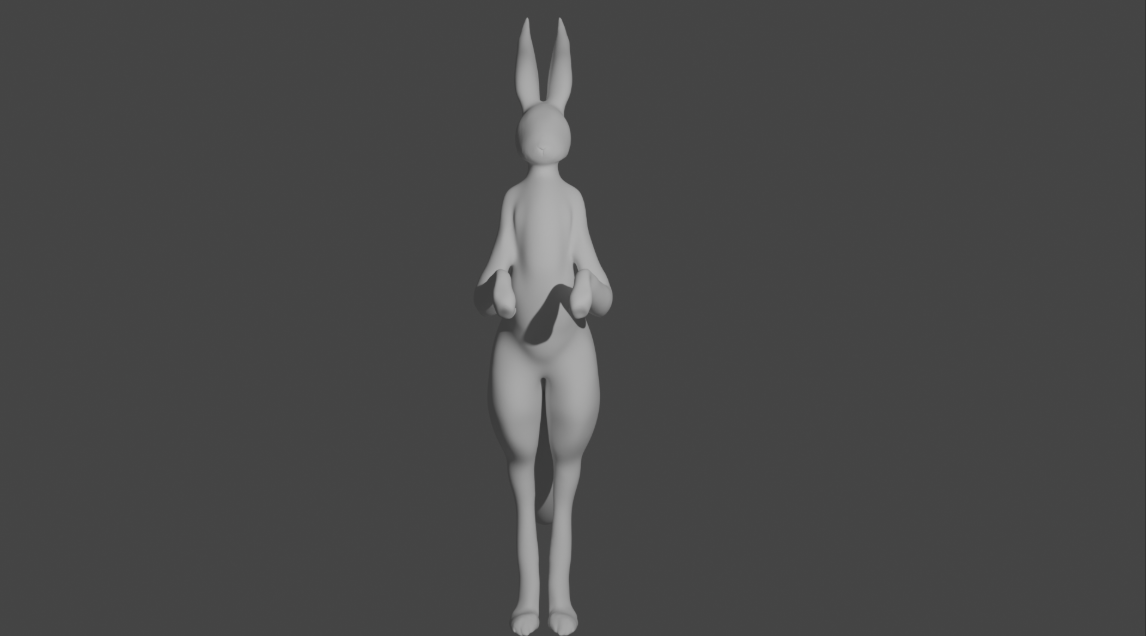 3D model turnaround, side