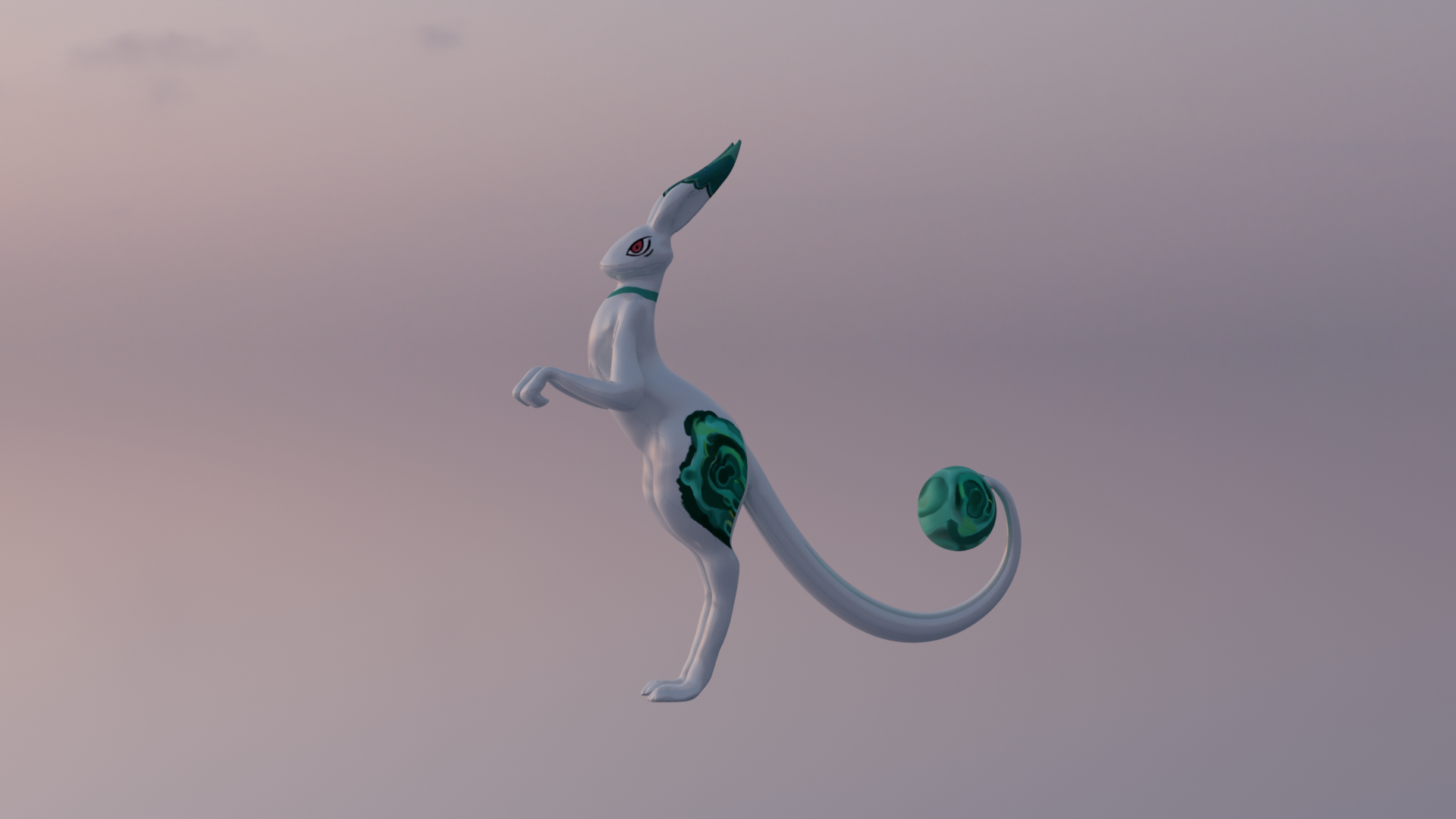3D model turnaround, back