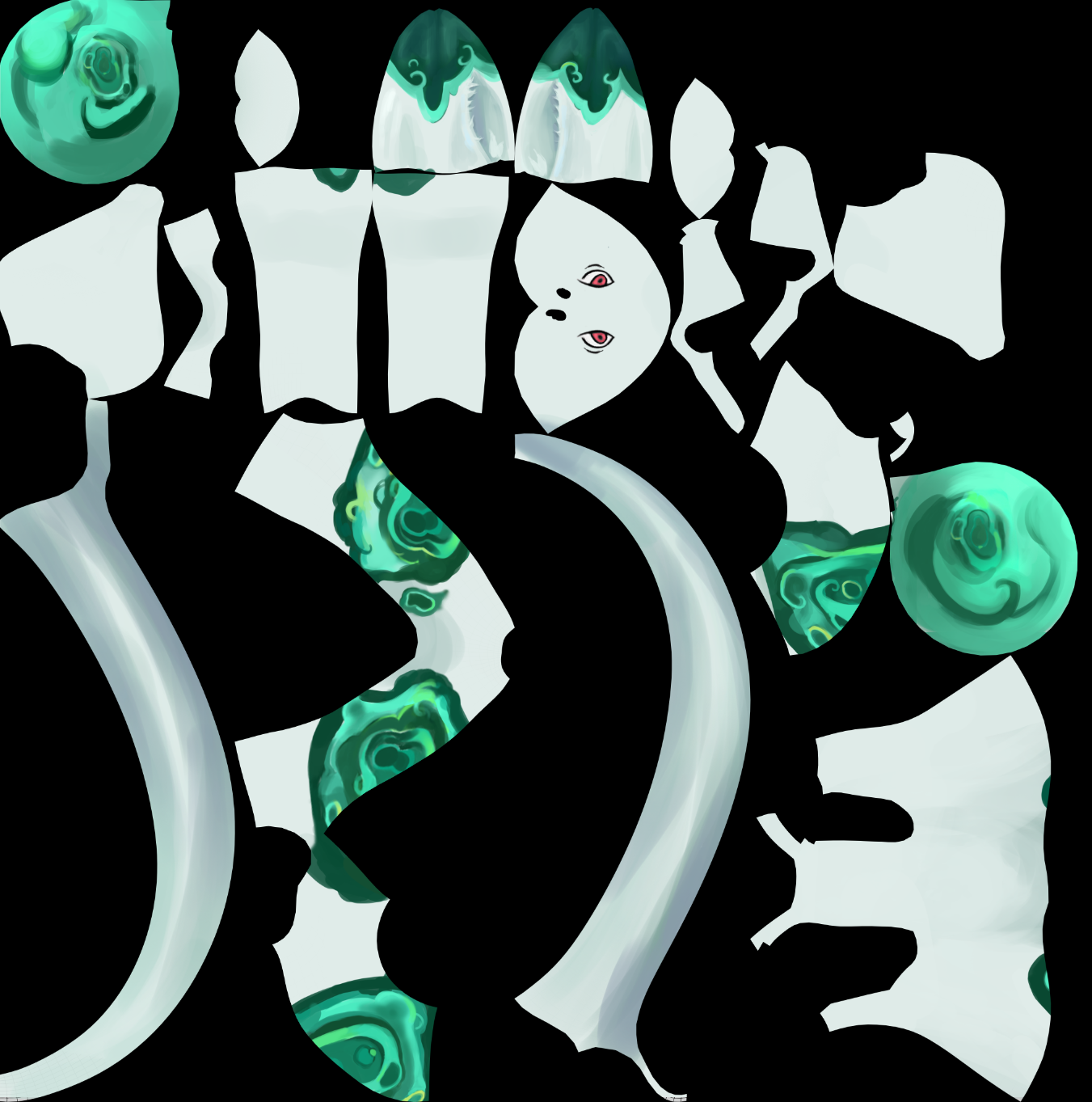 Painted UV map for The Stratum